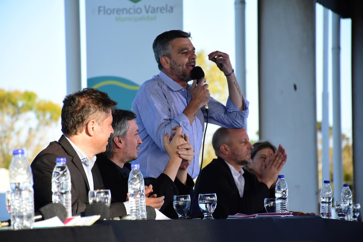 Zabaleta, al margen de las críticas de Larroque, con Kicillof, Kirchner, Insaurralde y Álvarez Rodríguez