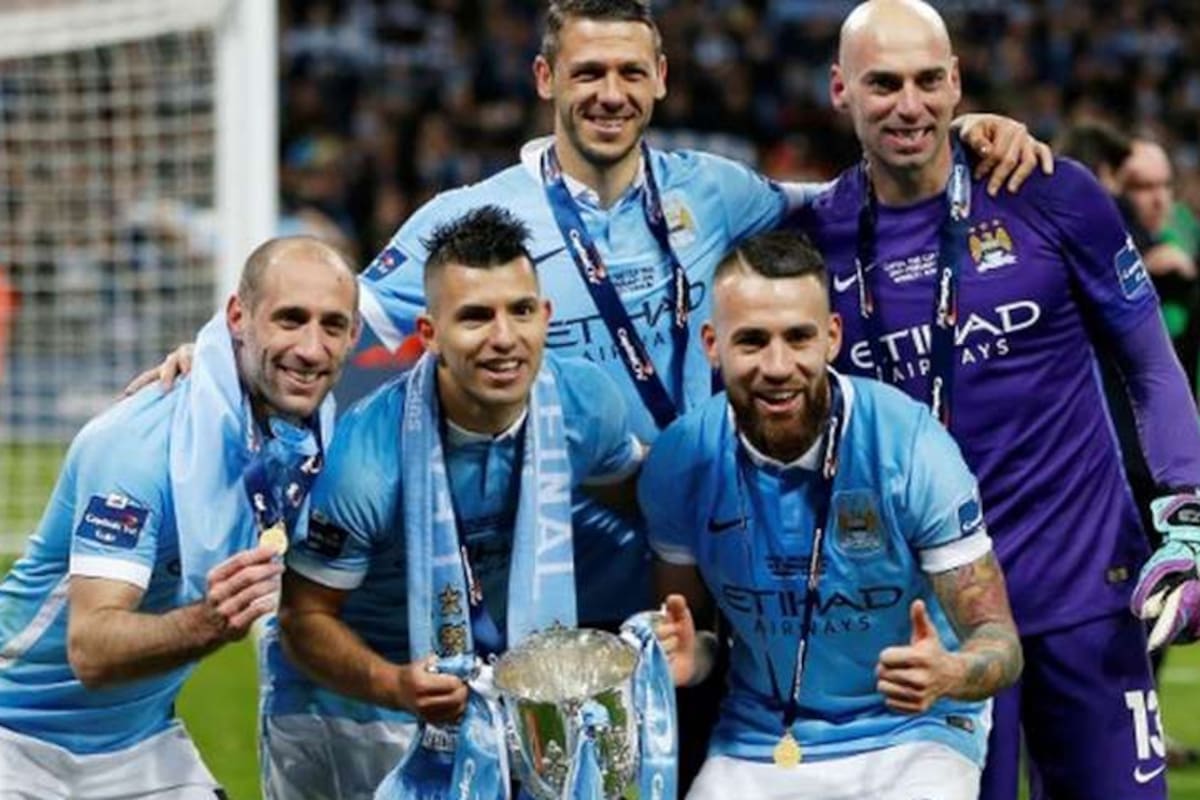 Zabaleta, el Kun Agüero, Demichelis, Nico Otamendi y Willy Caballero iniciaron el año con un título en el City