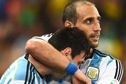 Zabaleta y Messi, juntos en la selección nacional