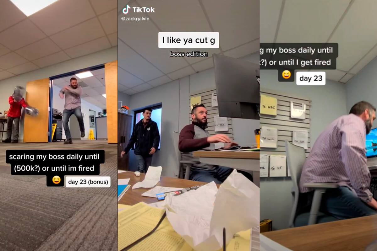 Zack Galvin suma miles de reproducciones por hora con las bromas pesadas que le hace a su empleador