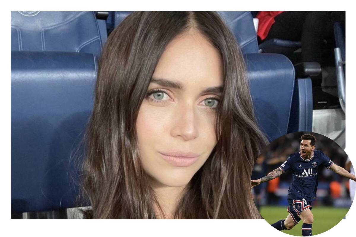 Zaira Nara estuvo en el Parque de los Príncipes durante la noche soñada para el delantero