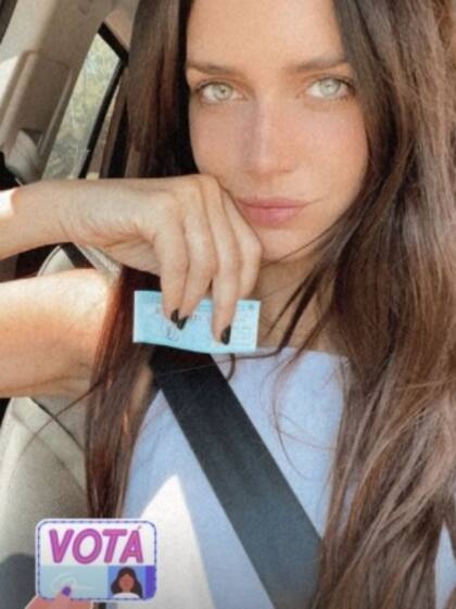 Zaira Nara luego de votar