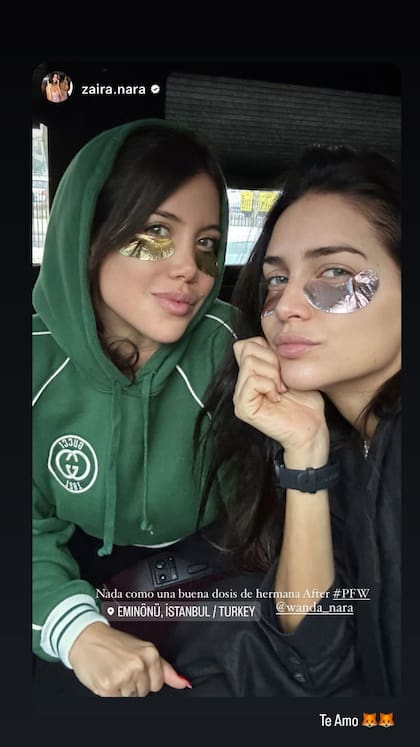 Zaira Nara visitó a Wanda en Turquía