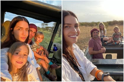 Zaira y Jakob viajaron a África con sus hijos (Foto: Instagram @zairanara)