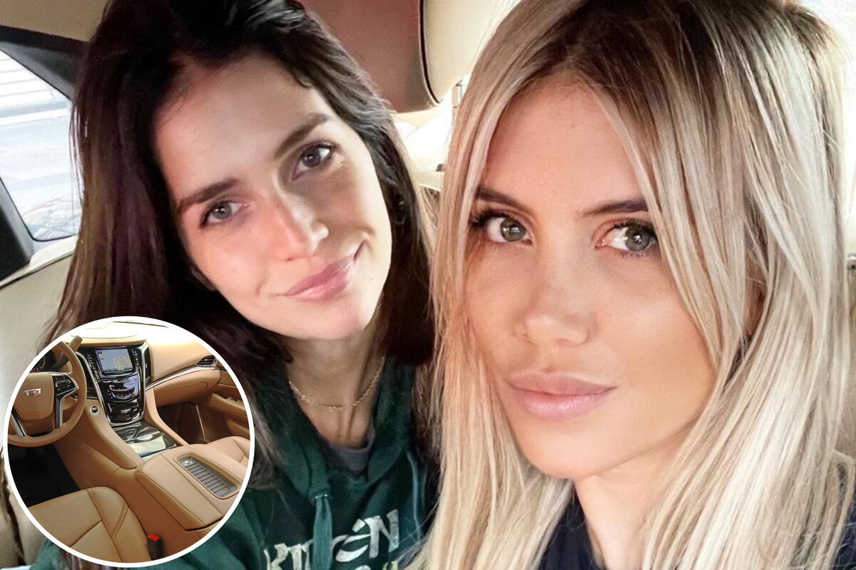 Zaira y Wanda Nara se reunieron en Francia y recorren las calles parisinas en un exclusivo modelo Cadillac