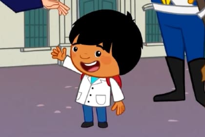 Zamba, el protagonista del programa "El asombroso mundo de Zamba", en el video que compartió la cuenta oficial de Paka Paka