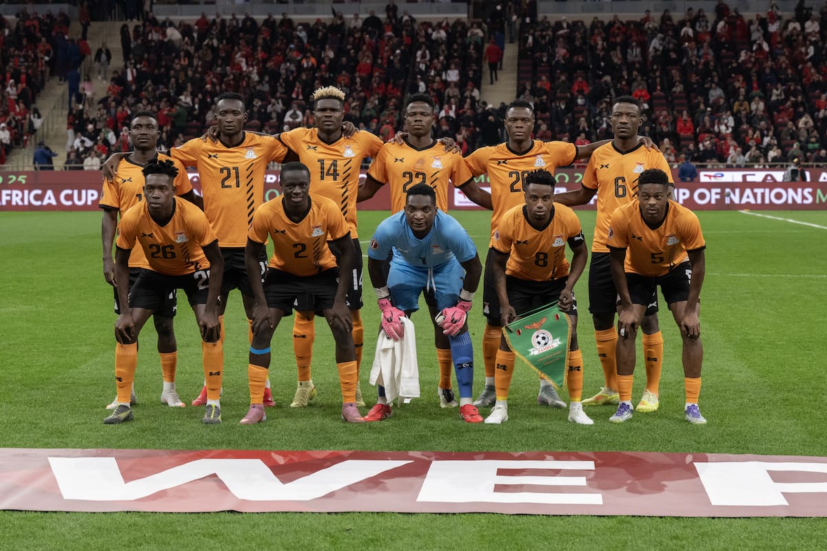 Zambia viene de jugar la Copa África, donde no pudo ganar, acumulando una racha negativa de siete partidos sin victorias