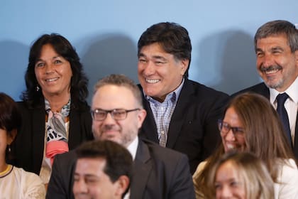 Vilma Ibarra (Secretaría legal y Técnica), Carlos Zannini (Procurador del Tesoro de la Nación) y Roberto Salvarezza (Ciencia y Tecnología)
