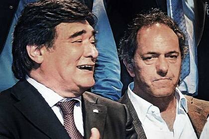 Zannini y Scioli, la fórmula que representará al kirchnerismo, en una imagen reciente