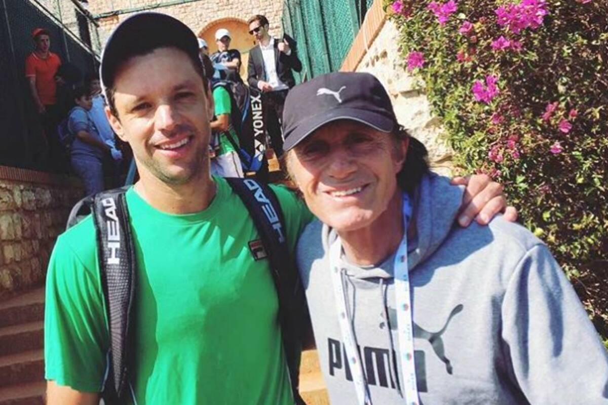 Zeballos y Vilas, en los pasillos del Montecarlo Country Club