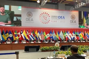 Zelensky apareció en la reunión de la OEA con un mensaje grabado por video