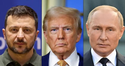 Zelensky, Trump y Putin