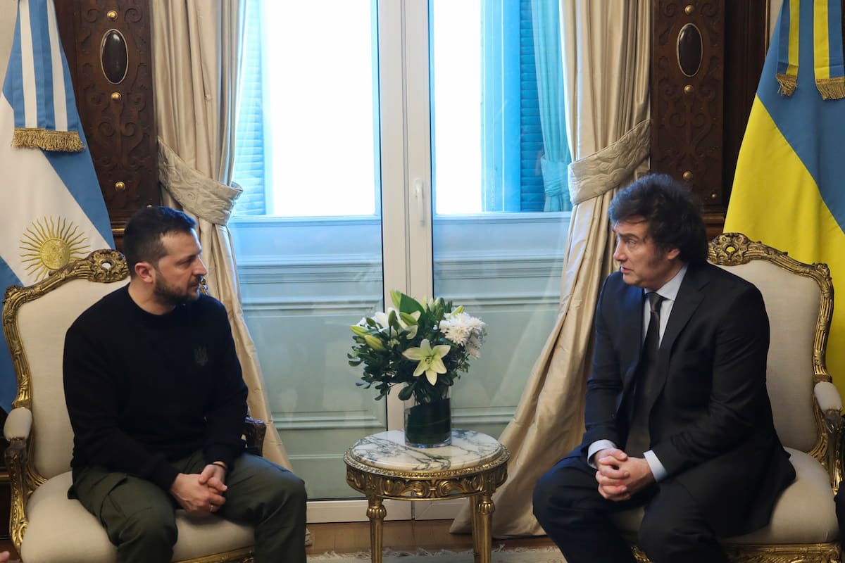 Zelensky y Milei, en Buenos Aires