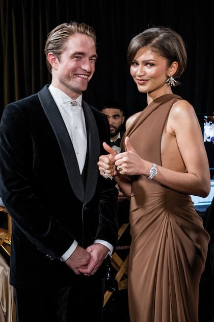 Zendaya junto a Robert Pattinson, en la entrega de los Oscar 2026