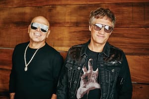 Zeta Bosio y Charly Alberti en la producción de fotos con Rolling Stone
