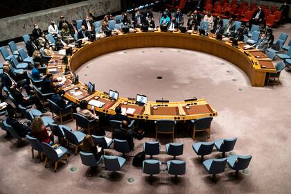 Zhang Jun, representante general de China ante Naciones Unidas, habla durante una reunión del Consejo de Seguridad dela ONU, el jueves 23 de septiembre de 2021, durante la 76ta sesión de la Asamblea General en Nueva York. (AP Foto/John Minchillo, Pool)