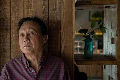 Zhou Duo, en un café en Pekín