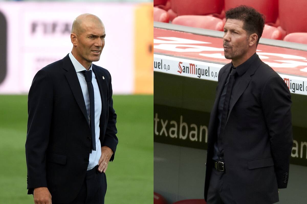 Zidane llegó al partido 200 como técnico de Real Madrid con un triunfo 3-1 ante Eibar; el Cholo Simeone se quedó con sabor a poco tras el 1-1 del Atlético de Madrid frente al Athletic Bilbao