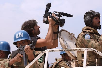 Zin rodeado por los Cascos Azules de las Naciones Unidas en Siria