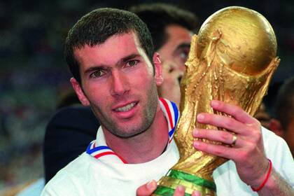 Zinédine Zidane, la máxima estrella de Francia 1998, y la Copa del Mundo de FIFA.