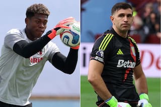 Aston Villa fichó al arquero japonés Suzuki y crece la incertidumbre por el futuro de Dibu Martínez