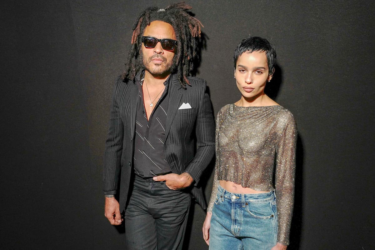 Zoë Kravitz con su padre Lenny