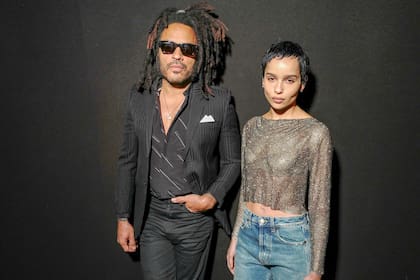 Zoë Kravitz con su padre Lenny