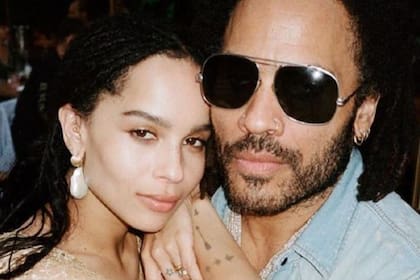 Zoë y Lenny Kravitz