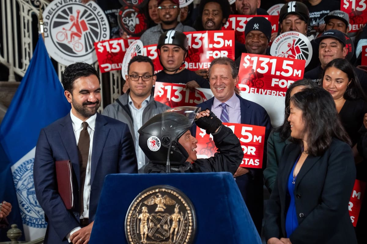 Zohran Mamdani anunció una compensación económica para repartidores de Nueva York