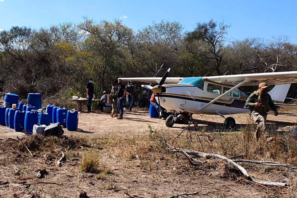 Zona Toro Pampa, norte de Paraguay, donde agentes federales detuvieron a un grupo de personas que transportaba 425 kilos de cocaína, desde Bolivia a la Argentina Crédito: SENAD