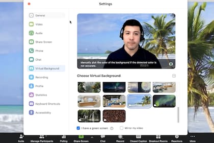 Zoom permite personalizar el fondo de las videollamadas con retratos predeterminados o imágenes a medida