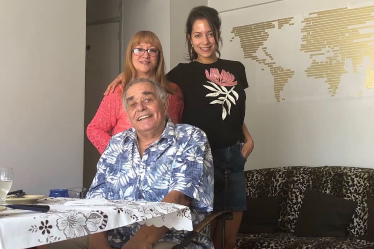 Zorzenón, Velasco Ferrero y su hija en común, Camila, tiempo atrás, cuando había un poco de paz de regreso