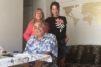 Zorzenón, Velasco Ferrero y su hija en común, Camila, tiempo atrás, cuando había un poco de paz de regreso