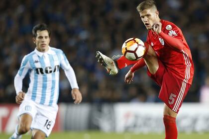 Bruno Zuculini y su partido ante Racing por la Copa Libertadores