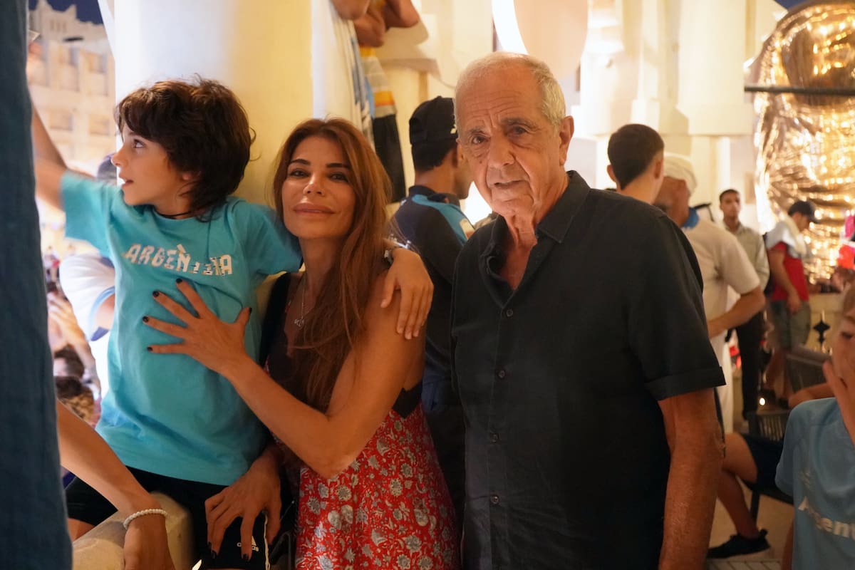 Zulemita Menem y Rodolfo Donofrio en Doha, Qatar.