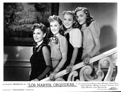 Zully Moreno, Mirtha Legrand, Nury Montsé y Silvana Roth en Los martes, orquídeas.