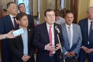 Gerardo Zamora junto con otros gobernadores que están a favor del juicio político a la Corte Suprema