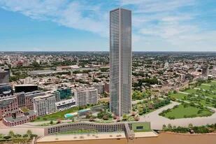 El edificio de 60 pisos tendrá 40 destinados a departamentos