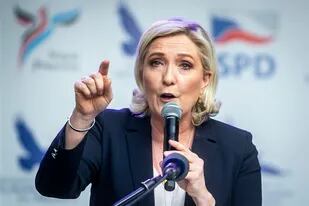 25-04-2019 La líder ultraderechista francesa, Marine Le Pen.  La líder ultraderechista francesa Marine Le Pen ha dado este domingo el pistoletazo de salida a su precampaña electoral con un ataque contra el "arrogante" presidente Emmanuel Macron y alertando de la existencia de "narcocasas" y de zonas "talibanizadas" en el país. Las elecciones se celebrarán en abril de 2022.  POLITICA EUROPA FRANCIA GABRIEL KUCHTA