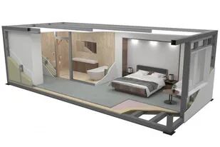 Habitaciones prefabricadas 3D