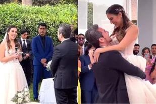 La novia emocionó al público con sus votos matrimoniales. | FOTO: @jorgetalaveraca / TikTok