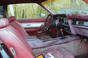 El interior del Ford Mustang Cobra se encontraba en buen estado aunque, aseguró el mecánico, necesitará reparaciones