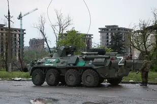 Tanques rusos en Lugansk