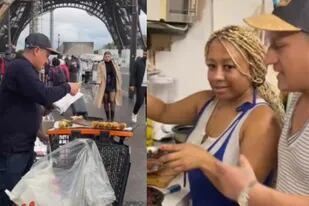 Un colombiano se hizo viral vendiendo choclos en el centro de París y da consejos de cómo vivir en Europa