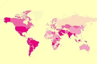El mapa de la Unesco que compara la duración de los cierres en cada país