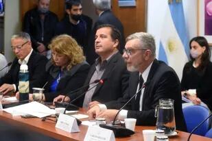 Los diputados que encabezan la comisión de Industria, entre ellos el presidente Marcelo Casaretto (FDT-Entre Ríos)