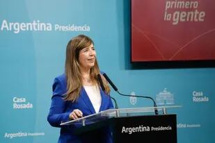 Conferencia de prensa de Gabriela Carruti