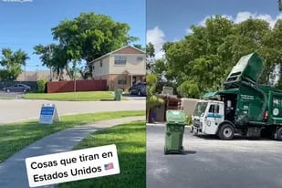 Un argentino mostró lo que tiran en su barrio de Miami durante una "limpieza de garaje"