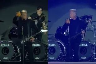 James Hetfield se tomó un mate en pleno show y se llevó los aplausos del público