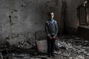 01-01-1970 Un niño en una escuela destruida por el conflicto en el este de Ucrania POLITICA EUROPA UCRANIA INTERNACIONAL UNICEF/CHRISTOPHER MORRIS VII PHOTO